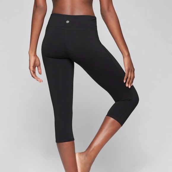 Dark Purple Athleta High Rise Chaturanga Capri - Picture 1 of 8